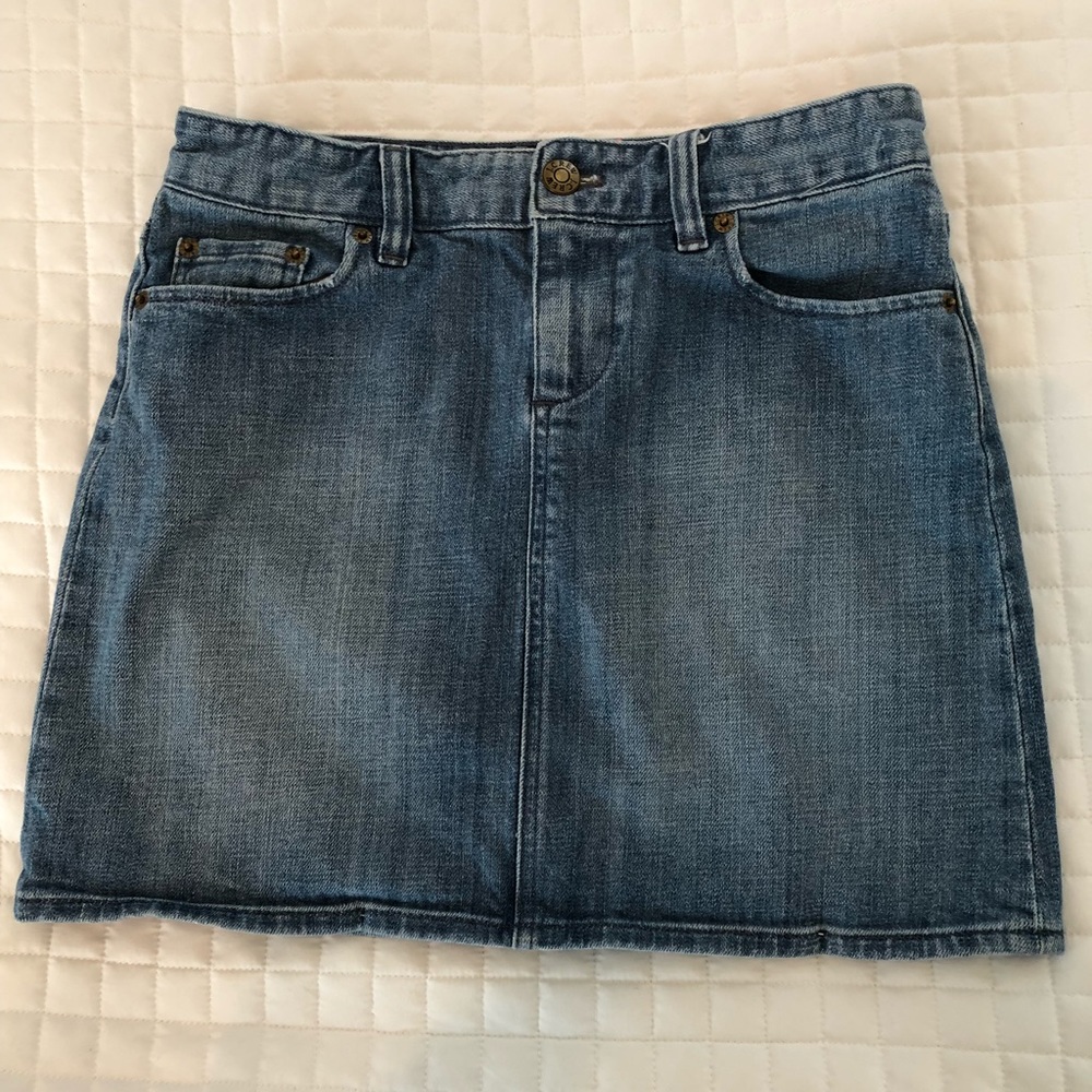 •JCrew• jean skirt